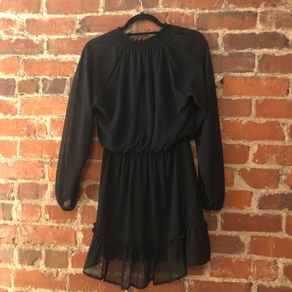 Black Long Sleeve Dress - Picture 2 of 3
